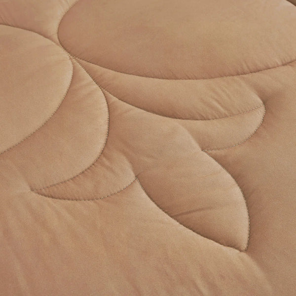 Earthy Brown Solid Modern 9 Piece Bed-in-a-bag Comforter Set
