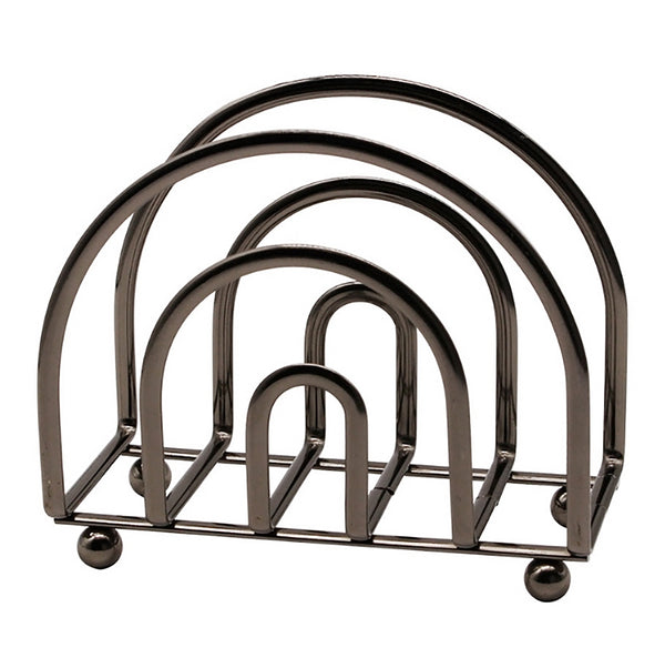 Black Nickel Freestanding Metal Iron Tabletop Arch Napkin Holder