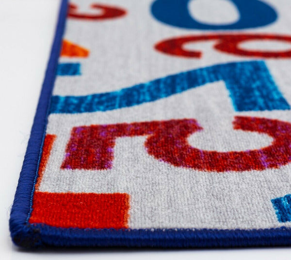 Soft Educational Solar System Planets / Numbers Reversible Fun Kids Area Rug