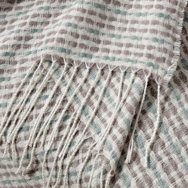 Textured Woven Soft Cozy Throw Blanket with Fringe Tassels – 50"x60"