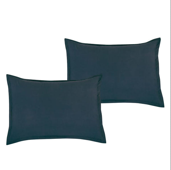 7 Piece Geometric Solid Blue Grey Modern Comforter Set Soft Bedding