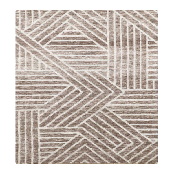 Beige Ivory Geometric Boho Farmhouse Soft Pile Boho Minimal Large Area Rug