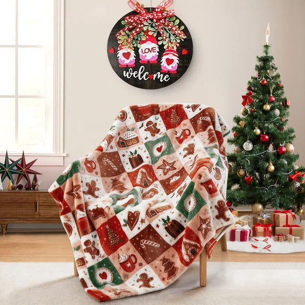 Christmas Holiday Soft Plush Fleece Cozy Throw Blanket - 50" x 70"