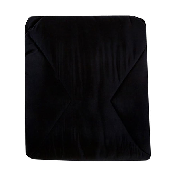 7 Piece Black White Geometric Solid  Modern Comforter Set Soft Bedding