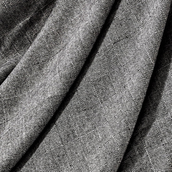Charcoal Grey Textured Woven Soft Cozy Throw Blanket with Fringe Tassels – 50"x60"
