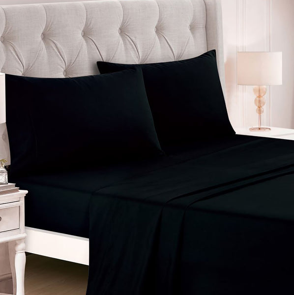 7 Piece Green Black Geometric Solid  Modern Comforter Set Soft Bedding