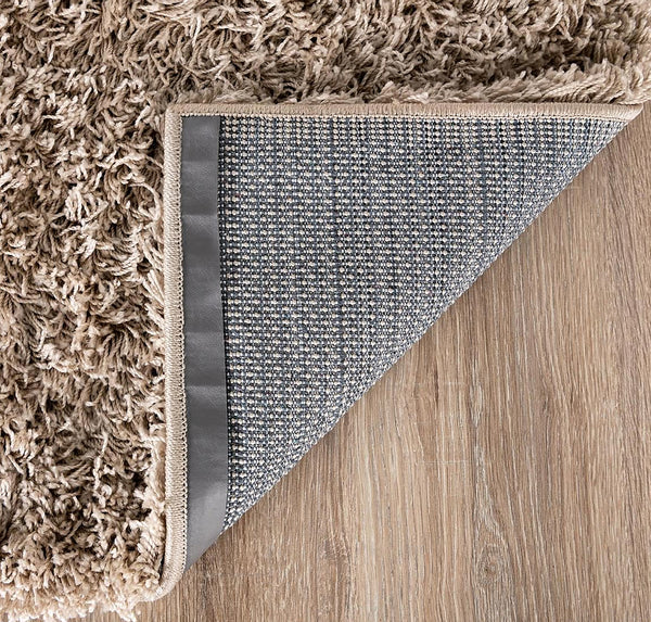 Beige Soft Plush Thick Textured Shag Runner Rug – 2'6" x 16'5"