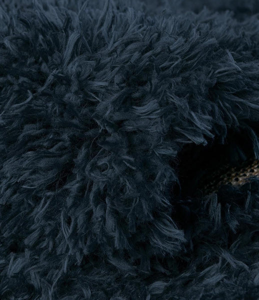Navy Blue Soft Plush Textured Indoor Shag Runner Rug – 2'7" x 10'