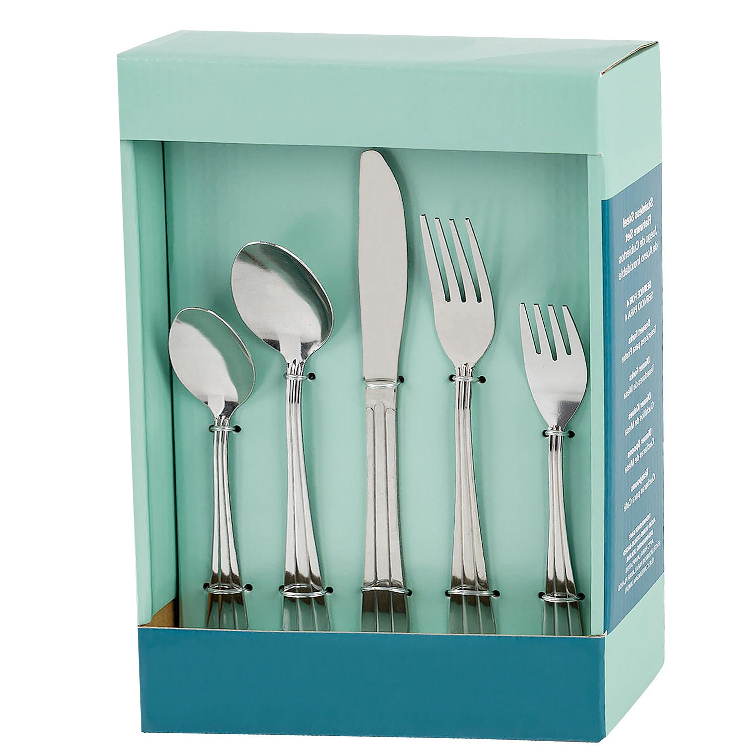 20 Piece Set - Silver Premium Stainless Steel Flatware Set