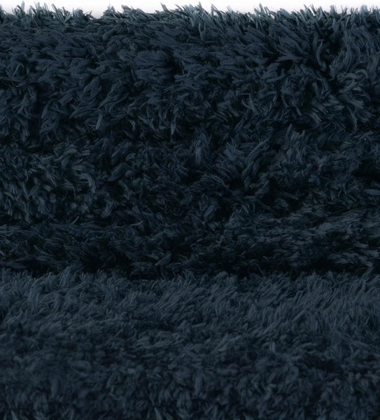 Navy Blue Soft Plush Textured Indoor Shag Runner Rug – 2'7" x 10'