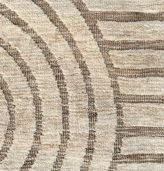 Beige Swirls Abstract Boho Farmhouse Soft Pile Boho Minimal Large Area Rug