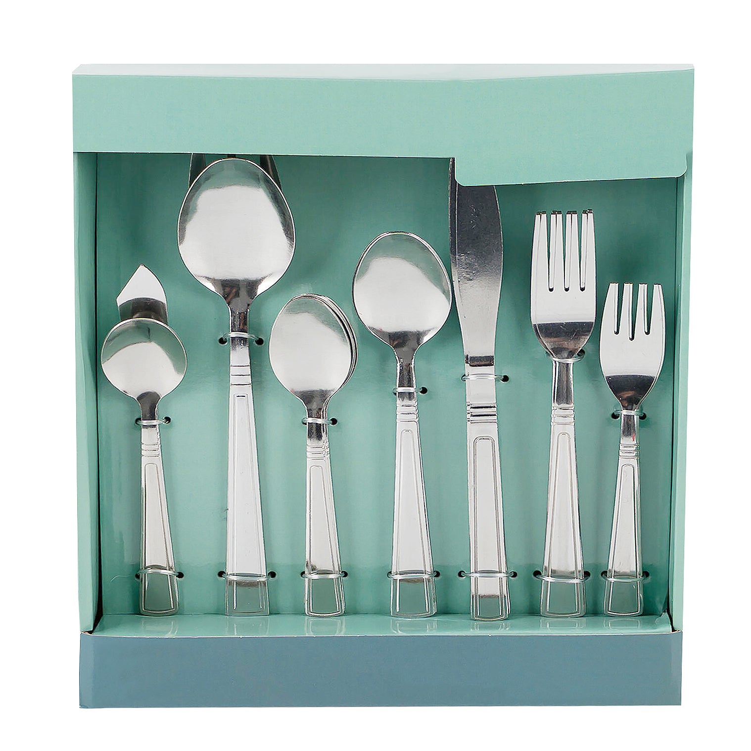 24 Piece Set - Silver Premium Stainless Steel Flatware Set