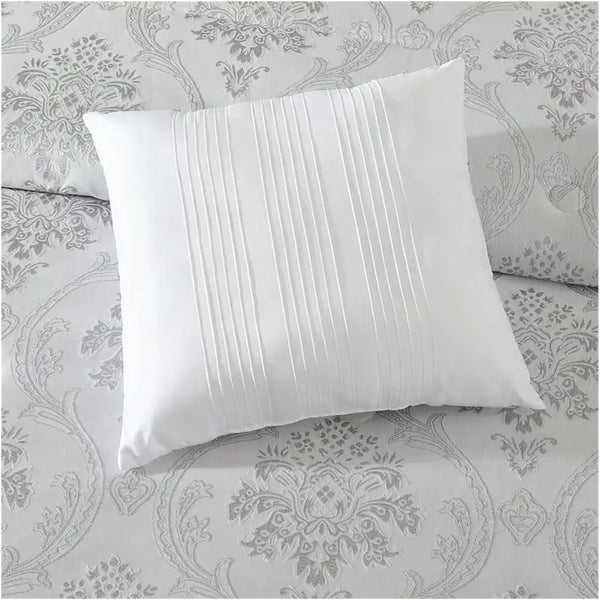 7 Piece Floral Modern Comforter Set Soft Bedding