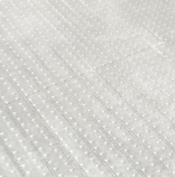 Clear Vinyl Ribbed Carpet Runner Protector with Gripper Backing for Carpeted Floors, Heavy-Duty Hallway & High-Traffic Floor Protection - 27" Wide