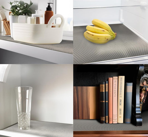 11.8"x59" Premium Shelf Drawers Liner Grey Non-Slip Adhesive-Free - 11.8" x 59"