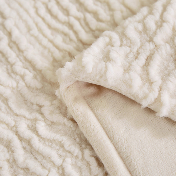 Ivory Cream Extra Soft Cozy Microfiber Solid Bed Blanket
