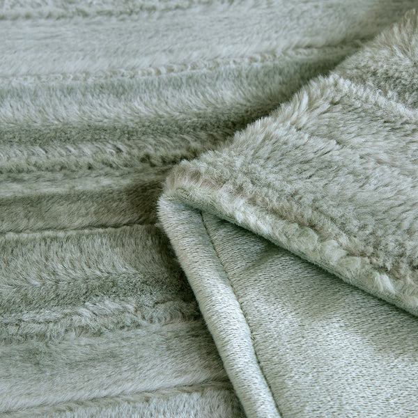 Light Green Extra Soft Cozy Microfiber Solid Bed Blanket