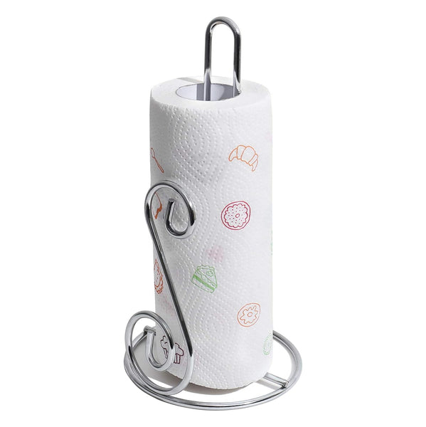 11" Tall - Silver Metal Paper Towel Holder