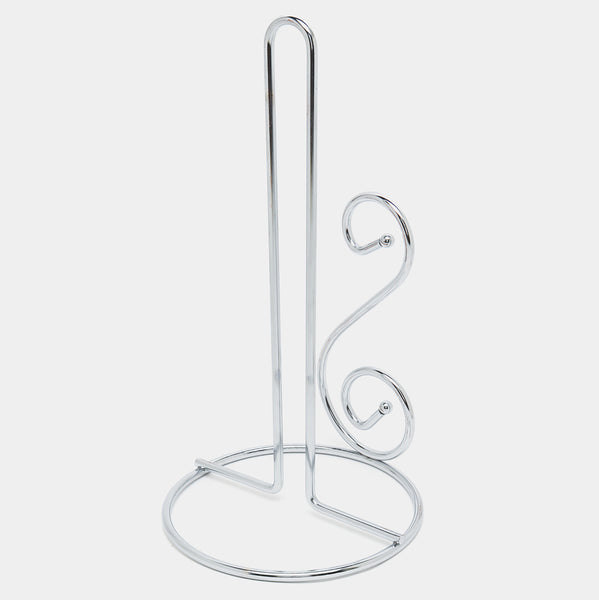 11" Tall - Silver Metal Paper Towel Holder