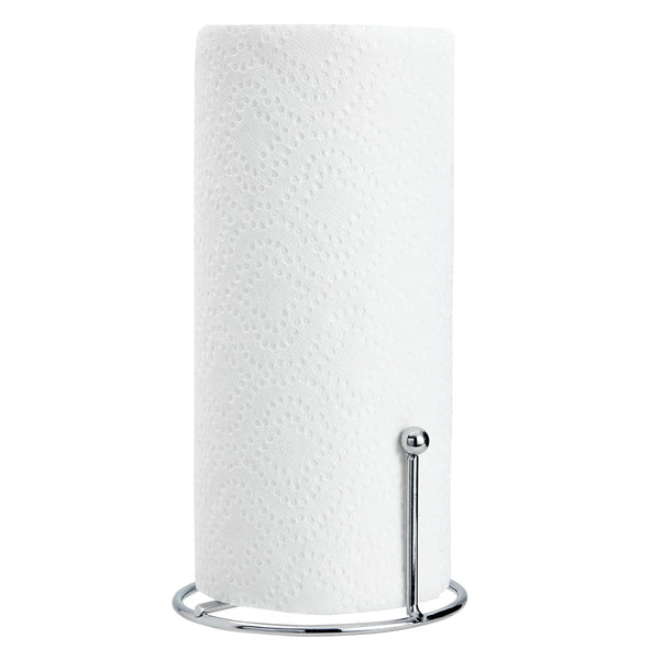 11" Tall - Silver Metal Paper Towel Holder