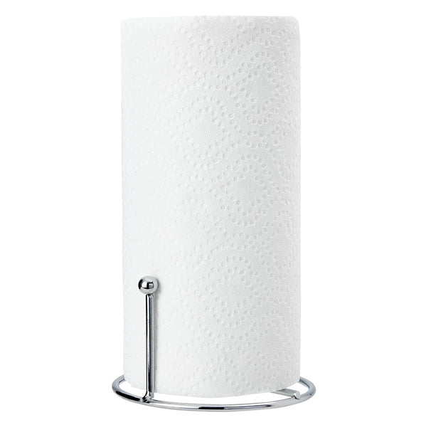 11" Tall - Silver Metal Paper Towel Holder