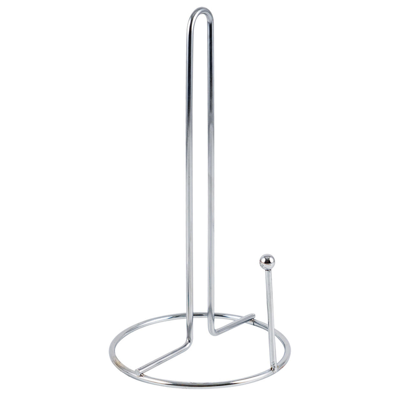 11" Tall - Silver Metal Paper Towel Holder