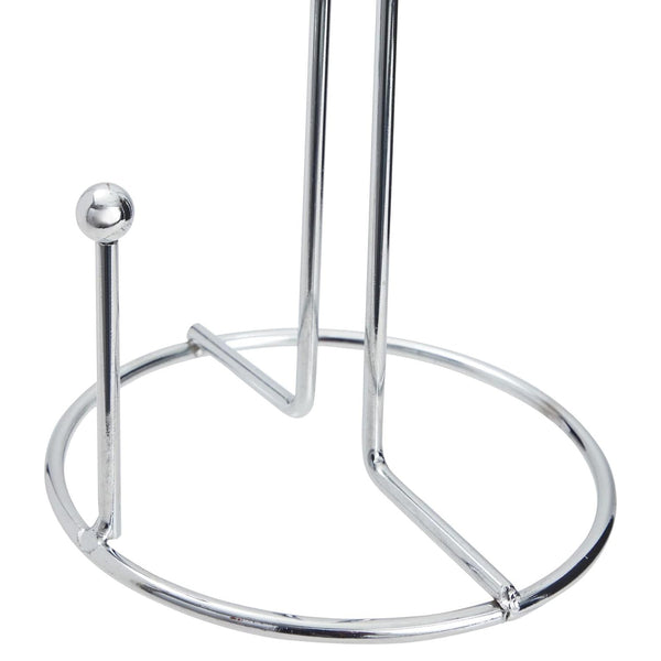 11" Tall - Silver Metal Paper Towel Holder