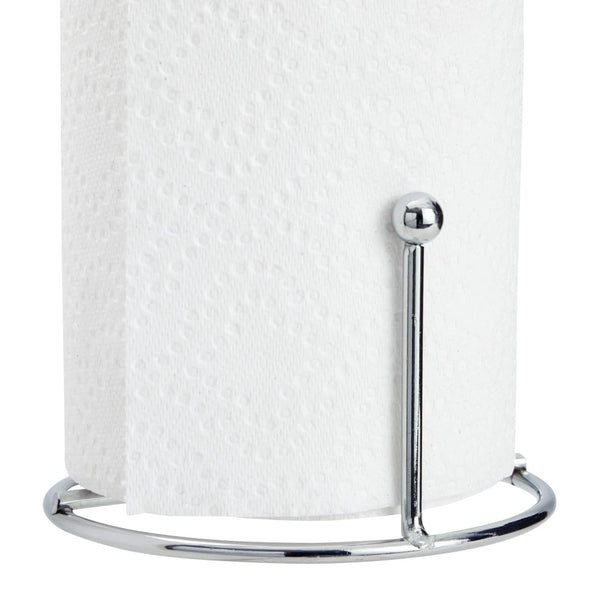 11" Tall - Silver Metal Paper Towel Holder