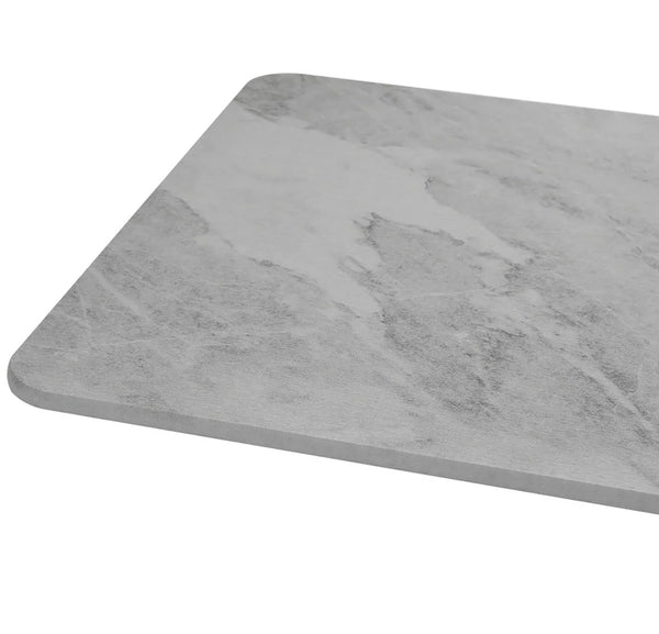 Marble Grey Stone Bath Mat Diatomaceous Earth Shower Mat Non-Slip Super Absorbent Quick-Drying