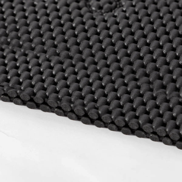 Extra Thick Long Black Non-Slip Foam Bathtub Shower Mat With Suction Cups Fast Drying - 36" x 17"