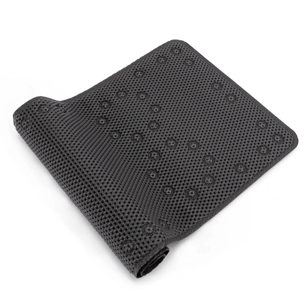 Black Non-Slip Foam Bathtub Shower Mat With Suction Cups