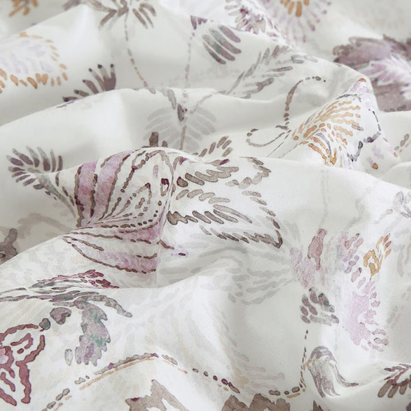 7 Piece Floral Modern Comforter Set Soft Bedding