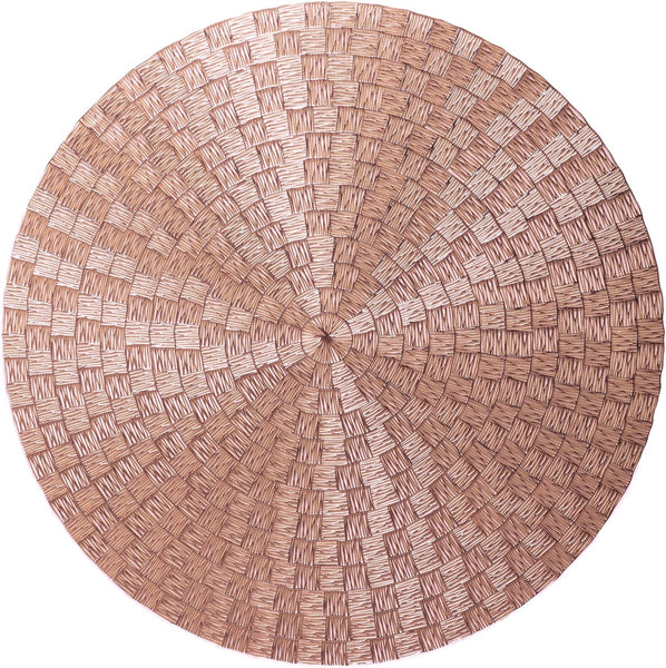 4 Pack Rose Round Circle PVC Placemat