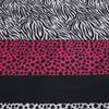7 Piece Pink Black White Zebra Animal Print Comforter Set Soft Bedding