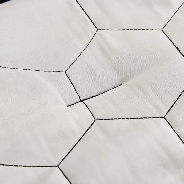 Black White Geometric Modern 9 Piece Bed-in-a-bag Comforter Set