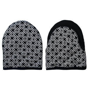 Black & White Heat Resistant Thick Soft Quilted Lining Kitchen Mini Oven Glove Mitts