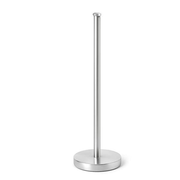 21.7" Tall - Silver Chrome Toilet Paper Storage Stand Holder
