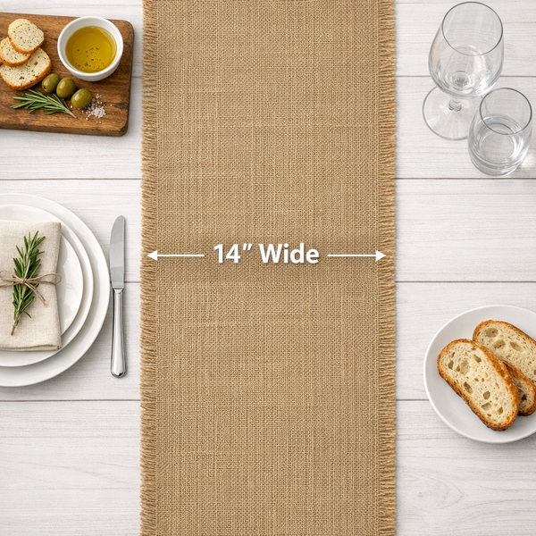 14" Wide Burlap Fabric Natural Multipurpose Fabric