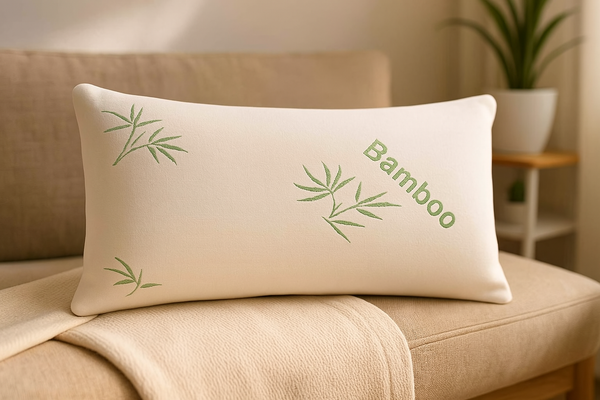 King Size Soft Plush Bamboo Memory Foam Support Pillow