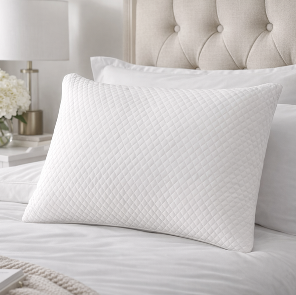 Queen Size Soft Plush Memory Foam Support Pillow