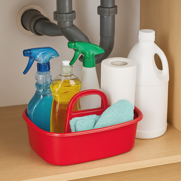 Red Large Multipurpose Organizer Caddy- 14"x10"x6"
