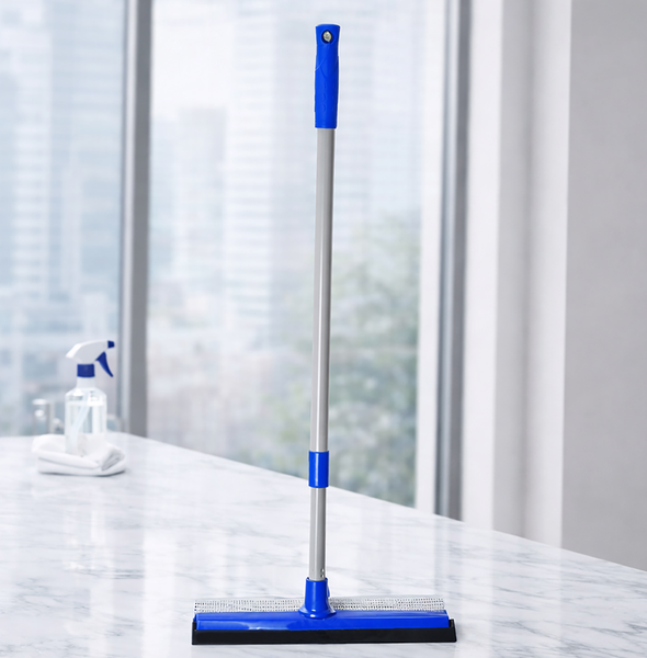 4ft Window Squeegee Cleaner Dual‑Purpose Scrubber & Wiper