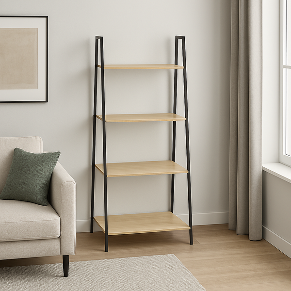 4-Tier Storage Bookshelf Organizer Rack - 58.3" x 23.6" x 13.8"