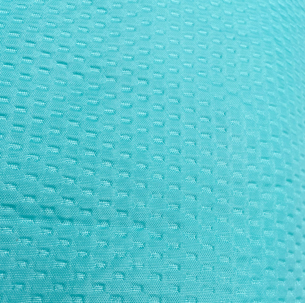 71" x 71" - Blue Fabric Textured Glam luxury Shower Curtain With 12 Metal Hooks