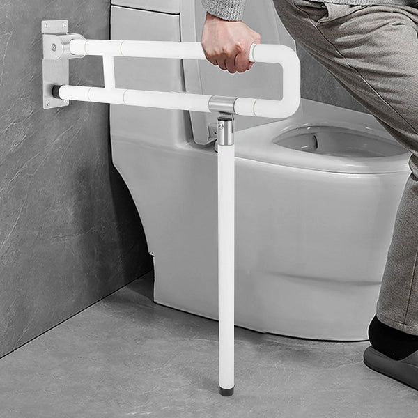 Toilet Grab Bar  Foldable Stainless for Seniors Elderly Handicap Bathroom