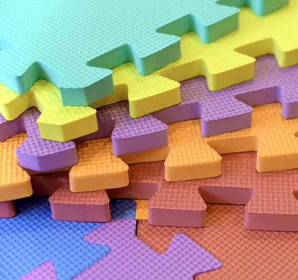 10 Piece Set - EVA Foam Interlocking Puzzle Play Mat