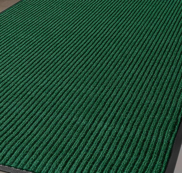 Green Indoor Outdoor Heavy Duty Ribbed Entry Entrance Door Mat with Rubber Backing - 16"x24"