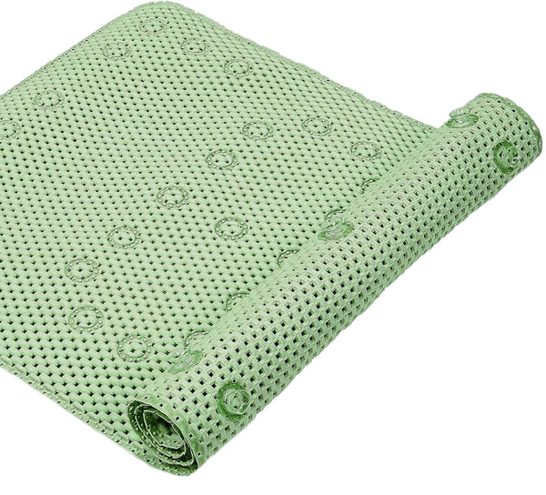 Sage Green Non-Slip Foam Bathtub Shower Mat With Suction Cups