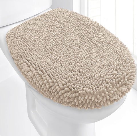 18"x18" - Green Soft Cozy Plush Chenille Toilet Seat Cover