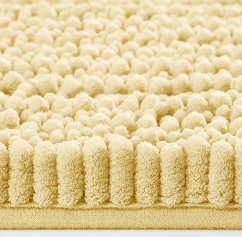 36"x24" - Yellow Large Soft Cozy Plush Chenille Bath Mat Bathroom Rug